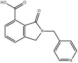 3-氧代-2-(吡啶-4-基甲基)异二氢吲哚-4-羧酸 结构式