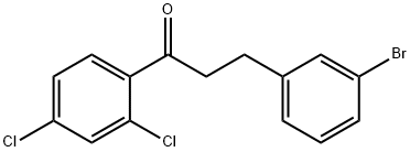 3-(3-BROMOPHENYL)-2',4'-DICHLOROPROPIOPHENONE 结构式