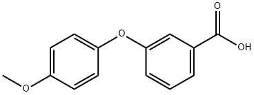 3-(4-甲氧基苯氧基)苯甲酸 结构式