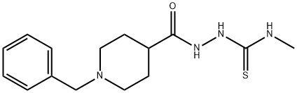 2-[(1-BENZYL-4-PIPERIDINYL)CARBONYL]-N-METHYL-1-HYDRAZINECARBOTHIOAMIDE 结构式