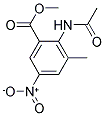 METHYL 2-(ACETYLAMINO)-3-METHYL-5-NITROBENZOATE 结构式