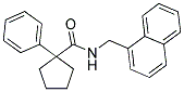 N-(1-NAPHTHYLMETHYL)(PHENYLCYCLOPENTYL)FORMAMIDE 结构式