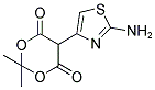 5-(2-AMINO-1,3-THIAZOL-4-YL)-2,2-DIMETHYL-1,3-DIOXANE-4,6-DIONE 结构式