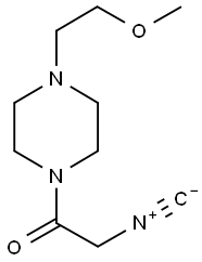4-(2-METHOXYETHYL)-PIPERAZINO-1-ISOCYANO-ACETAMIDE 结构式