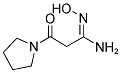 N'-HYDROXY-3-OXO-3-(1-PYRROLIDINYL)PROPANIMIDAMIDE 结构式