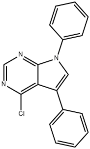 4-CHLORO-5,7-DIPHENYL-7H-PYRROLO[2,3-D]PYRIMIDINE 结构式