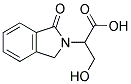 3-HYDROXY-2-(1-OXO-1,3-DIHYDRO-ISOINDOL-2-YL)-PROPIONIC ACID 结构式