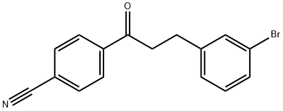 3-(3-BROMOPHENYL)-4'-CYANOPROPIOPHENONE 结构式