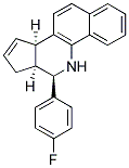5H-Benzo[h]cyclopenta[c]quinoline, 6-(4-fluorophenyl)-6,6a,7,9a-tetrahydro- 结构式