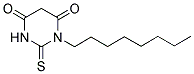 1-OCTYL-2-THIOXO-DIHYDRO-PYRIMIDINE-4,6-DIONE 结构式