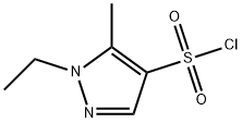 1-乙基-5-甲基-1H-吡唑-4-磺酰氯 结构式