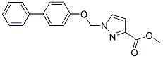 1-(BIPHENYL-4-YLOXYMETHYL)-1 H-PYRAZOLE-3-CARBOXYLIC ACID METHYL ESTER 结构式