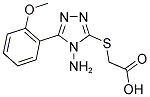 [4-AMINO-5-(2-METHOXY-PHENYL)-4H-[1,2,4]TRIAZOL-3-YLSULFANYL]-ACETIC ACID 结构式