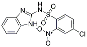 BENZIMIDAZOL-2-YL((4-CHLORO-2-NITROPHENYL)SULFONYL)AMINE 结构式