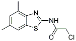 2-CHLORO-N-(4,6-DIMETHYL-BENZOTHIAZOL-2-YL)-ACETAMIDE 结构式