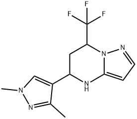 5-(1,3-二甲基-1H-吡唑-4-基)-7-(三氟甲基)-4,5,6,7-四氢吡唑并[1,5-A]嘧啶 结构式