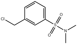 3-(氯甲基)-N,N-二甲基苯-1-磺酰胺 结构式