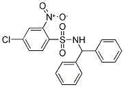 (DIPHENYLMETHYL)((4-CHLORO-2-NITROPHENYL)SULFONYL)AMINE 结构式