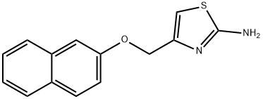 4-[(2-NAPHTHYLOXY)METHYL]-1,3-THIAZOL-2-AMINE 结构式