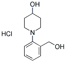 1-(2-羟基甲基苯基)哌啶-4-醇盐酸盐 结构式