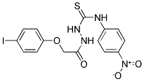 1-(2-(4-Iodophenoxy)acetyl)-4-(4-nitrophenyl)thiosemicarbazide 结构式