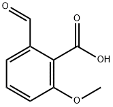 2-甲酰基-6-甲氧基苯甲酸 结构式