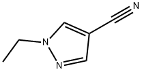 1-乙基-1H-吡唑-4-甲腈 结构式