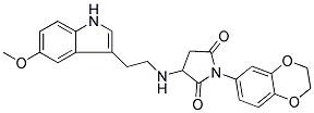 1-(2,3-DIHYDRO-1,4-BENZODIOXIN-6-YL)-3-{[2-(5-METHOXY-1H-INDOL-3-YL)ETHYL]AMINO}-2,5-PYRROLIDINEDIONE 结构式