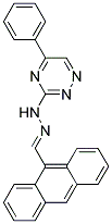 ANTHRACENE-9-CARBALDEHYDE (5-PHENYL-1,2,4-TRIAZIN-3-YL)HYDRAZONE 结构式