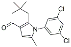 1-(3,5-DICHLOROPHENYL)-2,6,6-TRIMETHYL-5,6,7-TRIHYDROINDOL-4-ONE 结构式