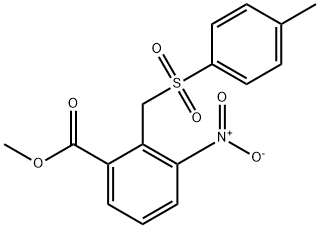 METHYL 2-([(4-METHYLPHENYL)SULFONYL]METHYL)-3-NITROBENZENECARBOXYLATE 结构式