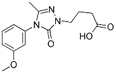 4-[4-(3-METHOXYPHENYL)-3-METHYL-5-OXO-4,5-DIHYDRO-1H-1,2,4-TRIAZOL-1-YL]BUTANOIC ACID 结构式