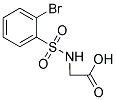 [[(2-BROMOPHENYL)SULFONYL]AMINO]ACETIC ACID 结构式