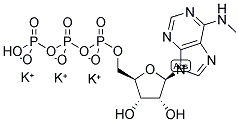 N6-METHYL-ADENOSINE-5'-TRIPHOSPHATE, POTASSIUM SALT 结构式