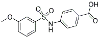 4-([(3-METHOXYPHENYL)SULFONYL]AMINO)BENZOIC ACID 结构式