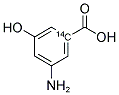 3-Amino-5-hydroxybenzoic acid, [1-14C] 结构式