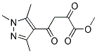 2,4-DIOXO-4-(1,3,5-TRIMETHYL-1 H-PYRAZOL-4-YL)-BUTYRIC ACID METHYL ESTER 结构式