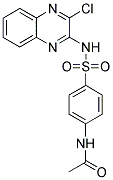 N-(4-[[(3-CHLOROQUINOXALIN-2-YL)AMINO]SULFONYL]PHENYL)ACETAMIDE 结构式