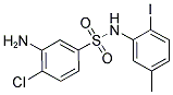 3-AMINO-4-CHLORO-N-(2-IODO-5-METHYL-PHENYL)-BENZENESULFONAMIDE 结构式