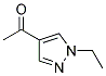 1-(1-ETHYL-1H-PYRAZOL-4-YL)-1-ETHANONE 结构式