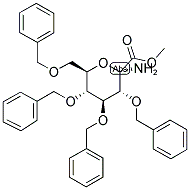 2,3,4,6-TETRABENZYL-D-GLUCOPYRANOSYL-1-ALPHA-AMINO-1-BETA-CARBOXYLIC ACID METHYL ESTER 结构式