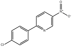 2-(4-CHLOROPHENYL)-5-NITROPYRIDINE 结构式