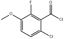 6-CHLORO-2-FLUORO-3-METHOXYBENZOYL CHLORIDE 结构式