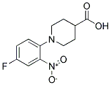1-(4-FLUORO-2-NITROPHENYL)PIPERIDINE-4-CARBOXYLIC ACID 结构式