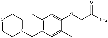 2-[2,5-DIMETHYL-4-(MORPHOLINOMETHYL)PHENOXY]ACETAMIDE 结构式