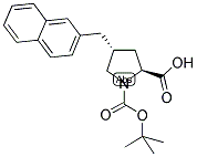 BOC-(R)-GAMMA-(2-NAPHTHALENYLMETHYL)-L-PROLINE 结构式