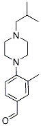 4-(4-ISOBUTYLPIPERAZIN-1-YL)-3-METHYLBENZALDEHYDE 结构式