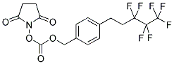 N-[4-(1H,1H,2H,2H-PERFLUOROPENTYL)BENZYLOXYCARBONYLOXY]SUCCINIMIDE 结构式