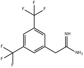 2-(3,5-BIS-TRIFLUOROMETHYL-PHENYL)-ACETAMIDINE 结构式