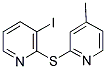 3-IODO-2-[(4-METHYLPYRIDIN-2-YL)SULFANYL]PYRIDINE 结构式